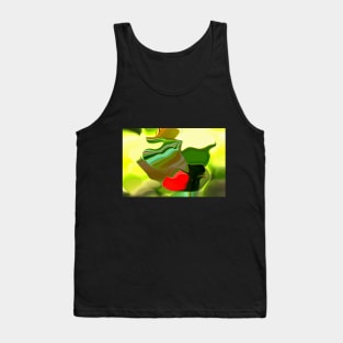 Abstract Free-range Chicken Tank Top